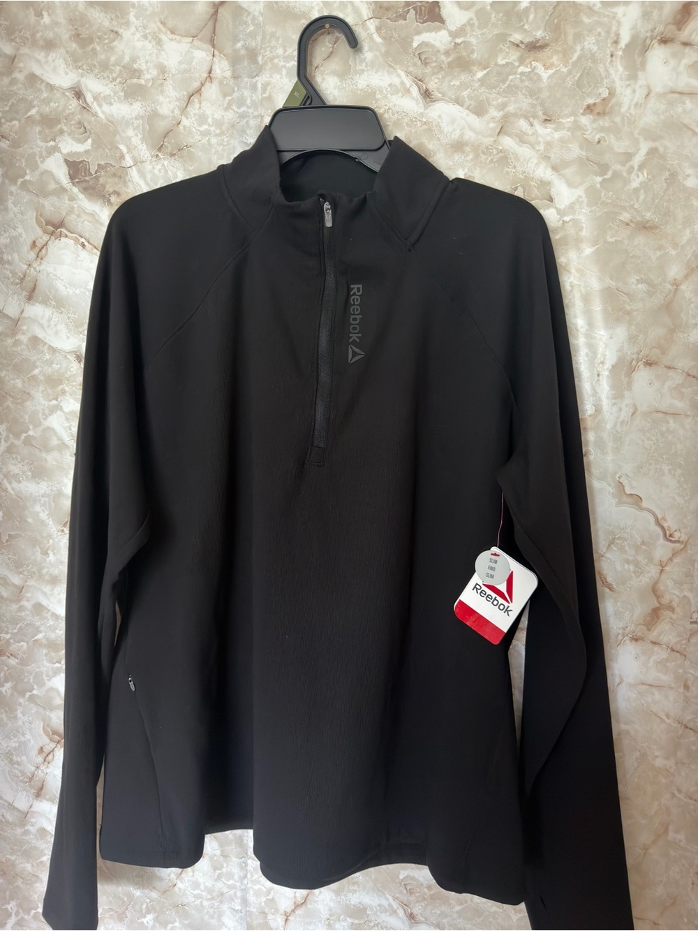 Reebok Black Woman Half-Zip Performance Jacket